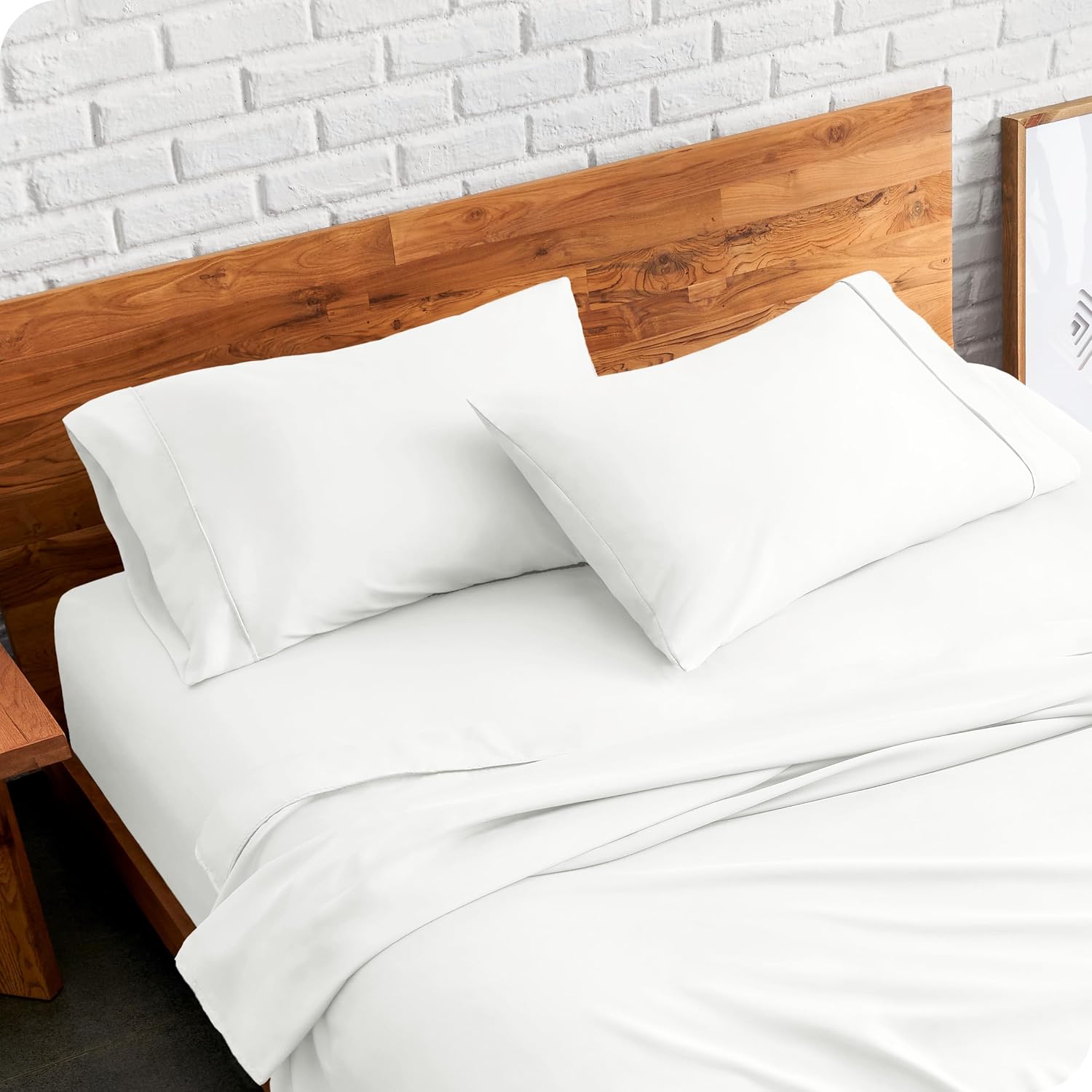BareHome Bare Home Microfiber Pillow Cases - Standard/Queen Size Set of 2 - Cooling Pillowcases - Double Brushed - Ivory Pillowcases 2 Pack…