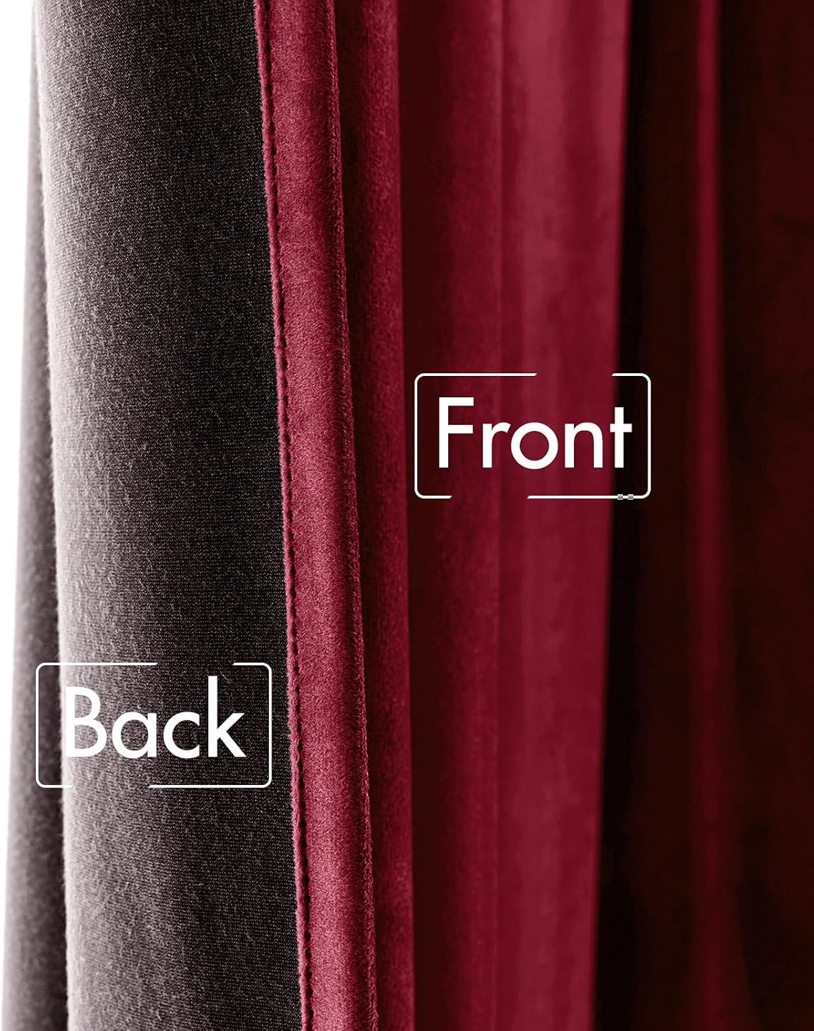 Miulee Velvet Curtains 96 inches 2 Panels - Luxury Blackout Curtains for Bedroom Living Room Thermal Insulated Super Soft Christmas Window…