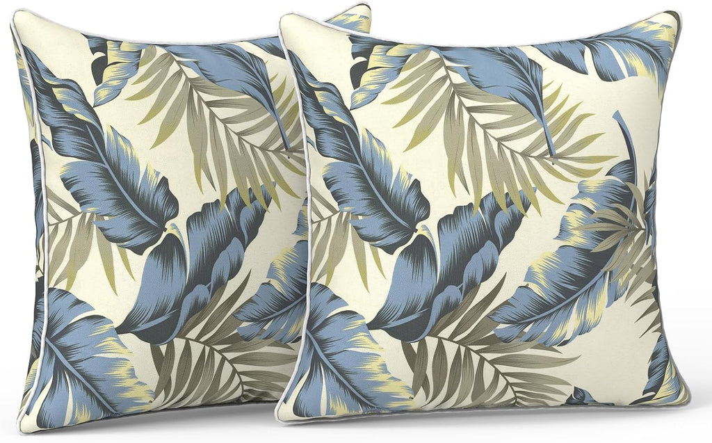 LVTXIII Outdoor Throw Pillow Covers 16x16 inch Waterproof Tropic Accent Pillow Cases Fluffy Outdoor Cushion Covers for Garden and Patio…