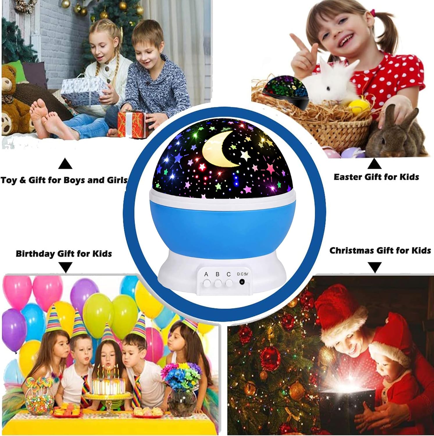 Night Light for Kids Night Light Projector, Baby Night Lights for Bedroom, Star Projector Galaxy Light Star Lights for Bedroom, Glow in The…