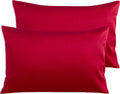 NTBAY Egyptian Cotton Queen Pillowcases - Set of 2, 500 Thread Count Cotton Pillowcases - Soft and Breathable Envelope Closure Pillow…