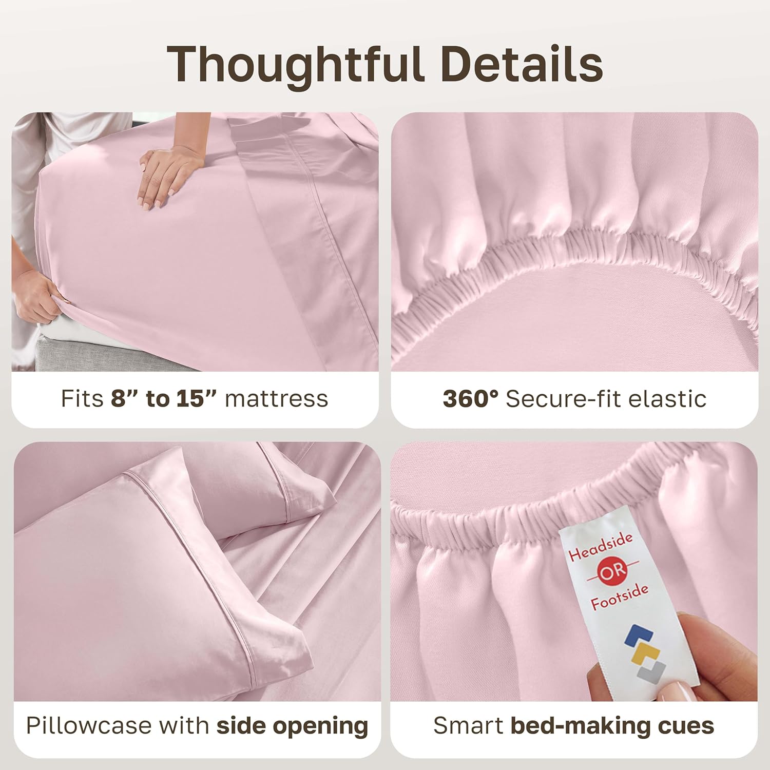 CaliforniaDesignDen California Design Den Soft Twin Size 100% Cotton Sheet Sets, 400 Thread Count Good Housekeeping Award Winner, Silky Smo…