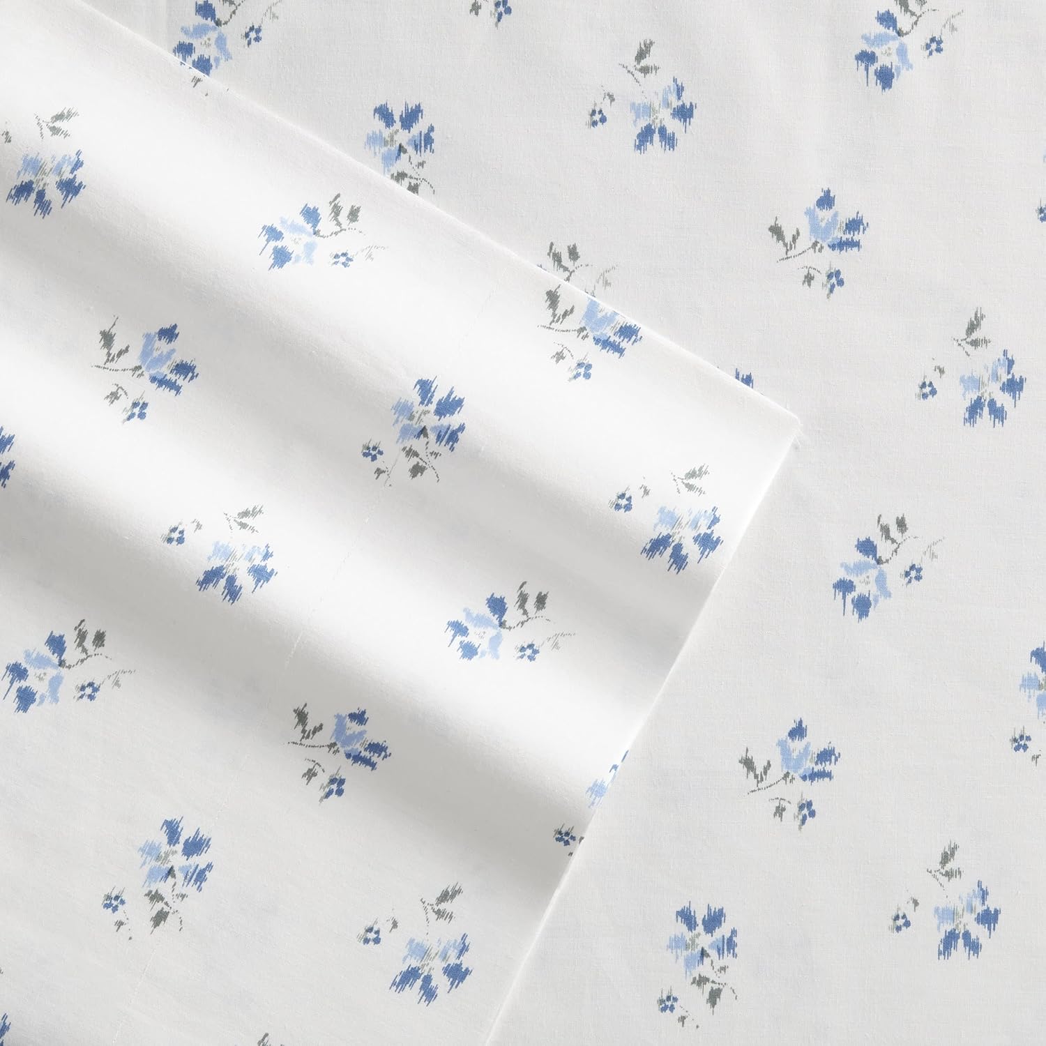 StoneCottage Stone Cottage - Queen Sheets, Cotton Percale Bedding Set, Crisp & Cool Ideal Bedding Set (Blue Sketchy Ditsy, Queen) Cotton Bl…