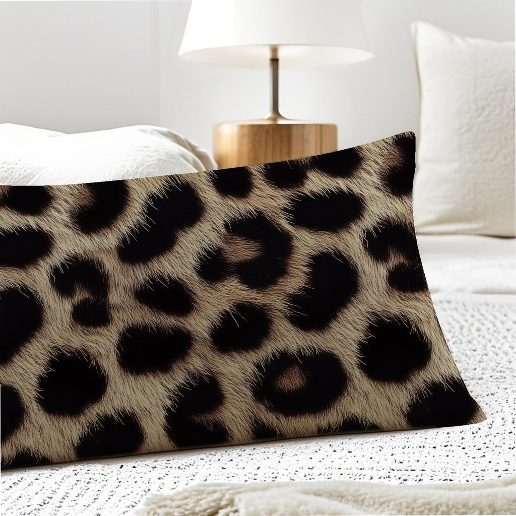 Brown and Black Leopard Print 20x54 Body Pillow Cover, Cheetah Print Room Decor, Trendy Wild Animal Print Decorative Long Body Pillow…
