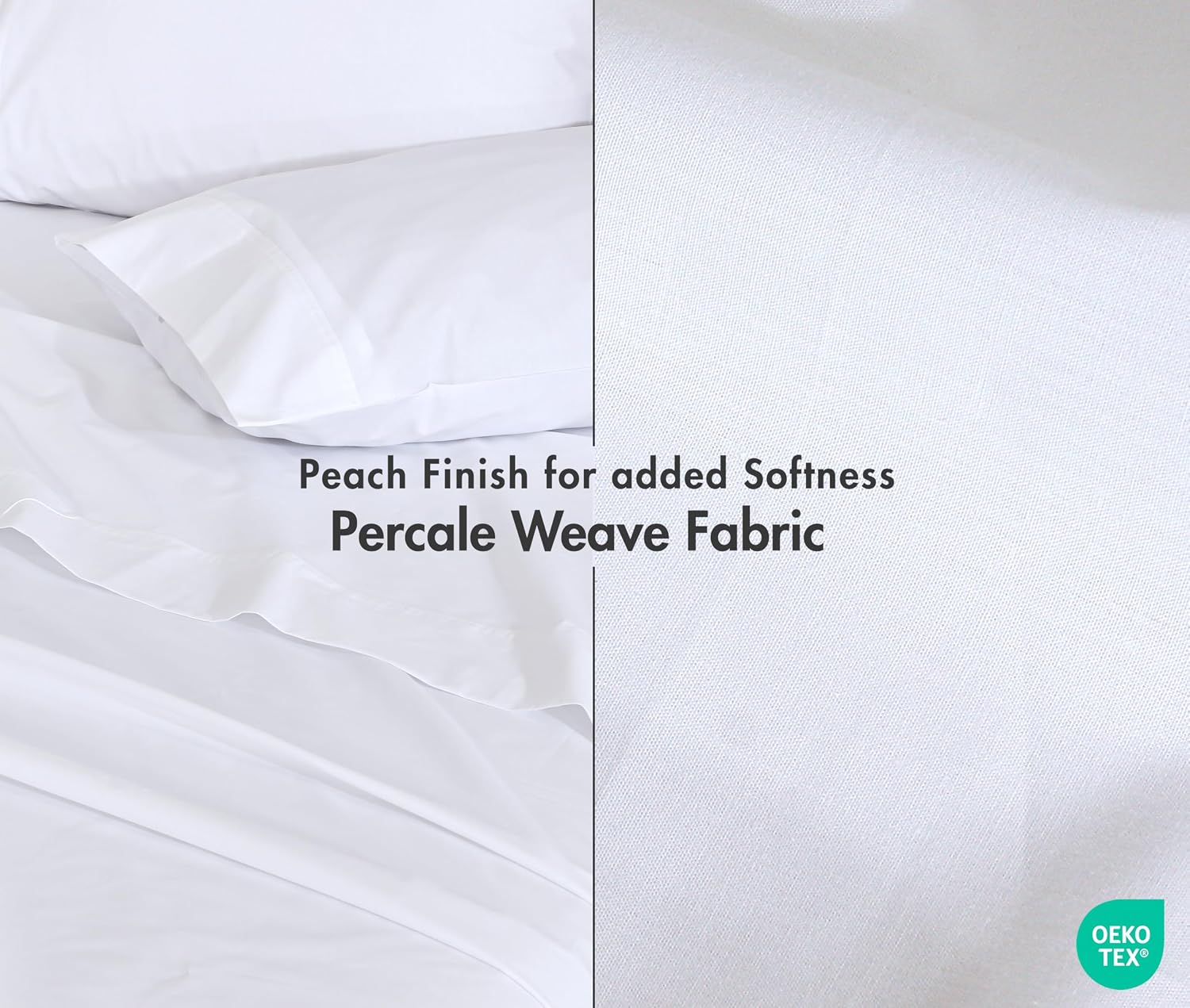 Zoyer 100% Cotton Sheets – Queen Size Percale Bedding, Cooling & Breathable, Durable with a Crisp, Soft & Comfortable Feel, 16" Deep Pocket…