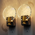 L LOHAS LED Night Lights Plug into Wall, Dusk to Dawn Sensor, 3000K Soft White LED, 180° Rotating Acrylic Bubble Nightlight, 0-100lm…