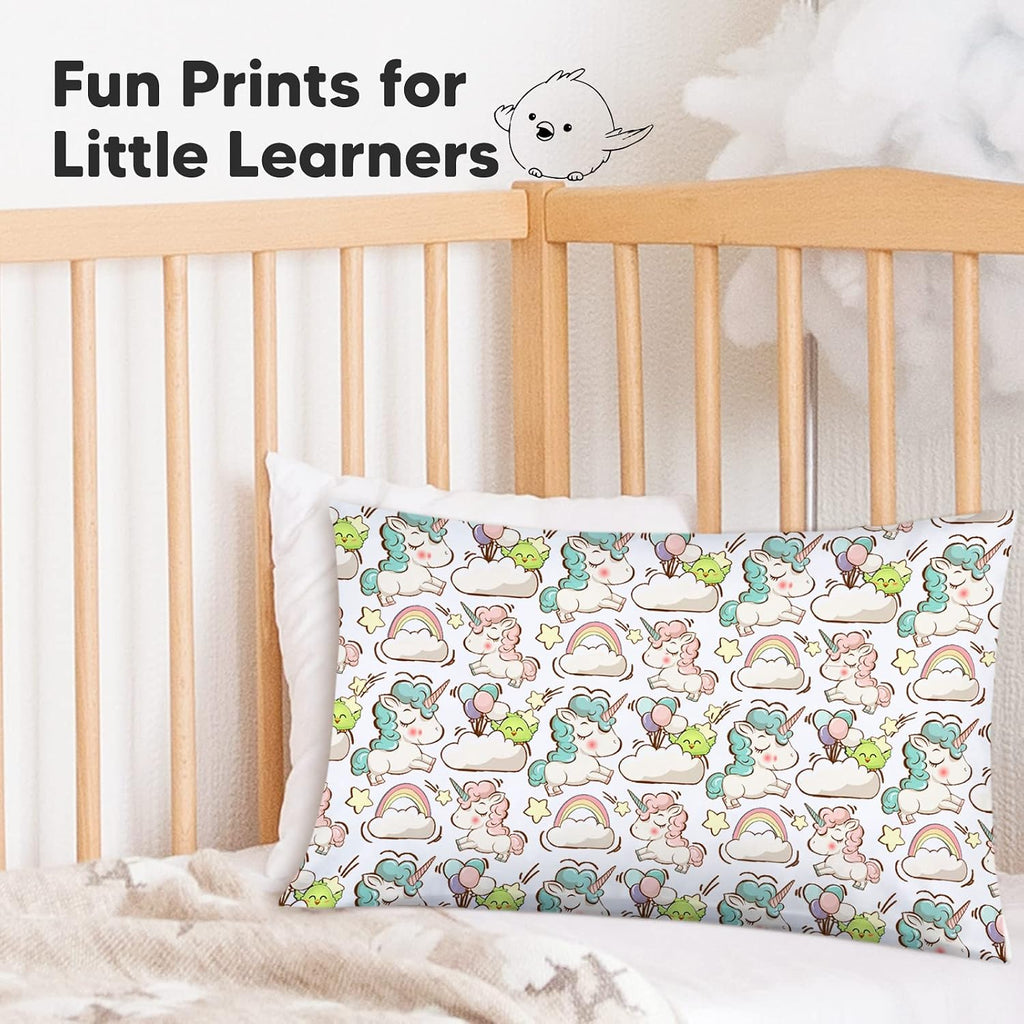 KeaBabies Toddler Pillowcase 13"x18" - Organic Cotton Toddler Pillowcase for Kids, Boys, Girls, Soft & Durable Cotton Cover for Miniature…