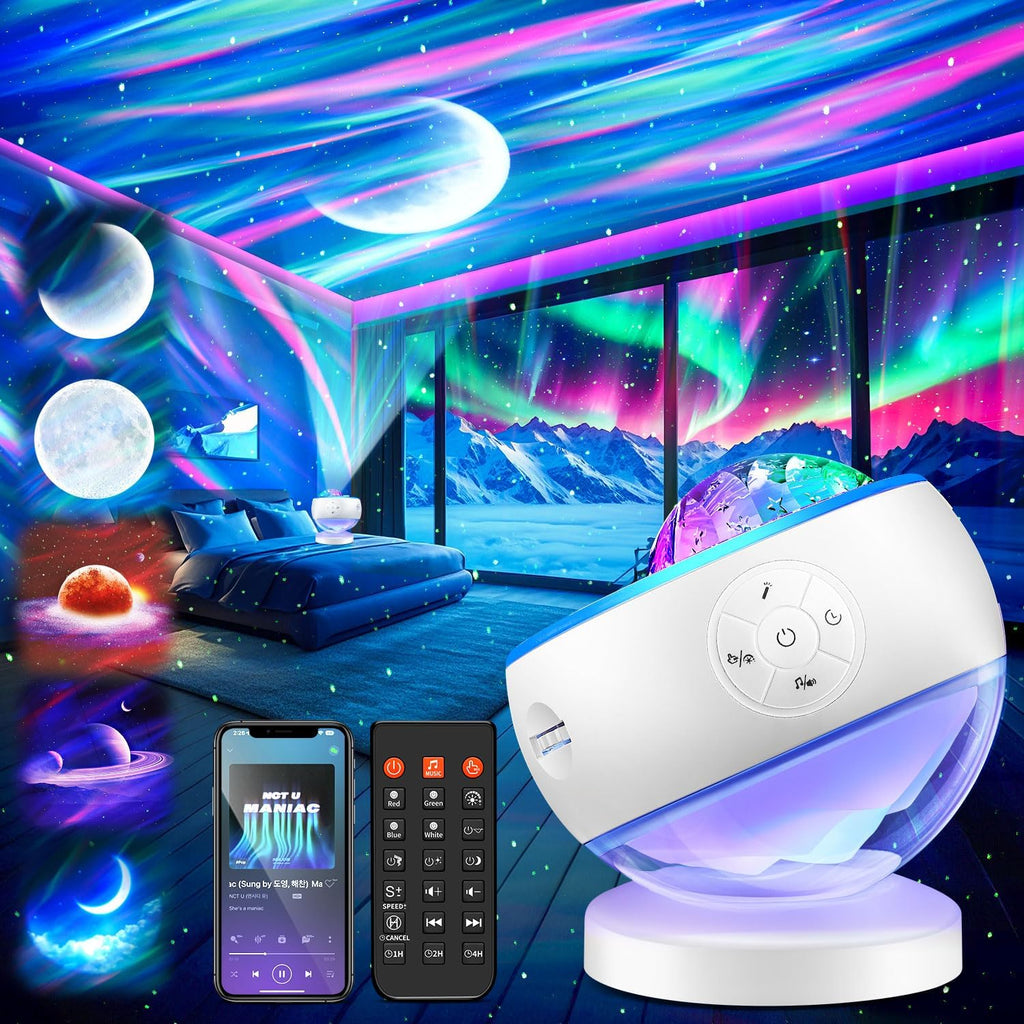 Staryou Night Lights Projector Northern Lights Projector white