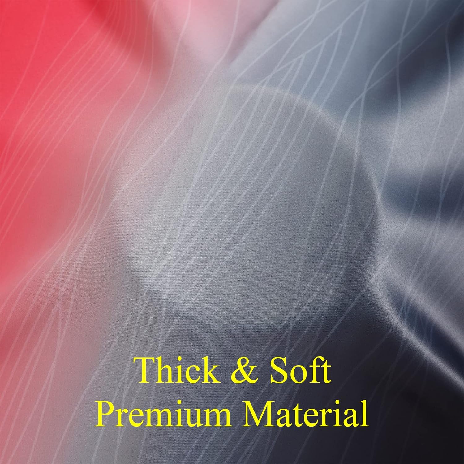 Estelartextiler Estelar Textiler Red and Black Blackout Curtains 54 Inch Length, Light Blocking Gradient Grommet Drapes for Living Room, Ro…