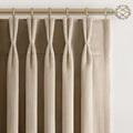 Drapenova 102 Inch Long Camel Custom Velvet Curtains for Living Room Bedroom Beige Elegant Luxury Pinch Pleated Blackout Drapes Floo…