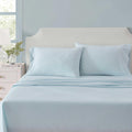 MarthaStewart Martha Stewart - Queen Size Sheets Set, Crisp & Tailored Cooling Sheets w/a Naturally Smooth Cotton Percale Lightweight Feel…