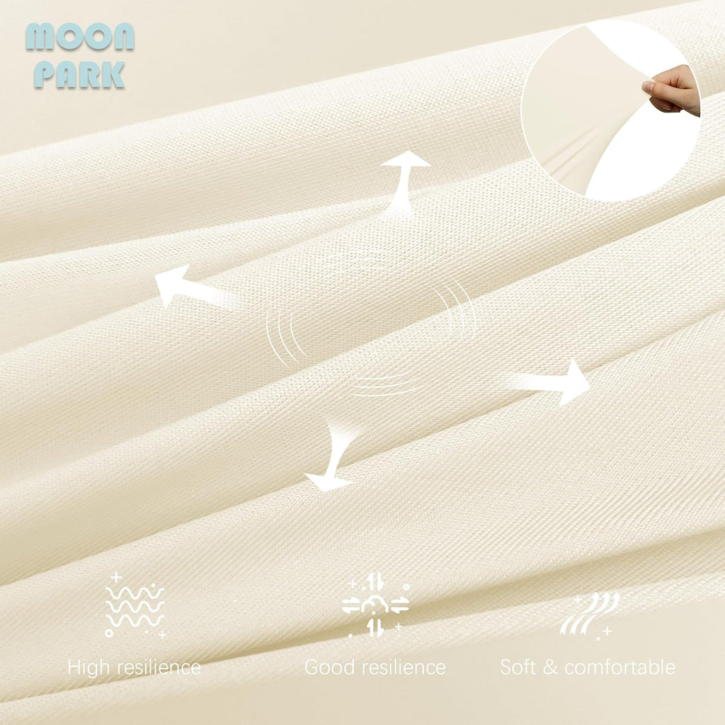 Moonpark MOON PARK Pregnancy Pillows for Sleeping - U Shaped Full Body Maternity Pillow with Removable Cover - Support for Back, Legs, Bell…