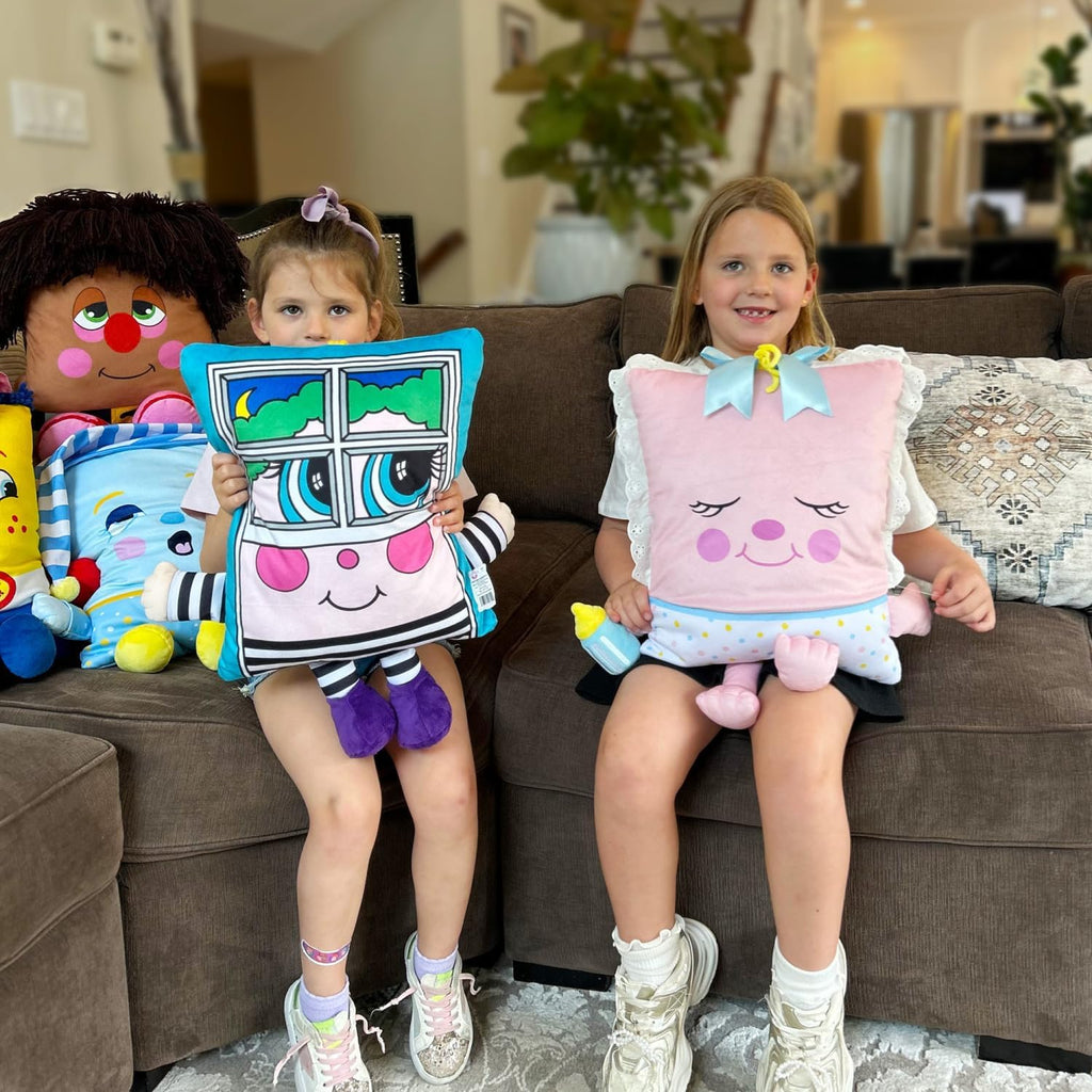 Pillow People Rock A Bye Baby - 2-in-1 Toy & Pillow, 80's Nostalgic Plush Pal Reimagined, Soft Stuffed Rectangular Character, Cozy N…