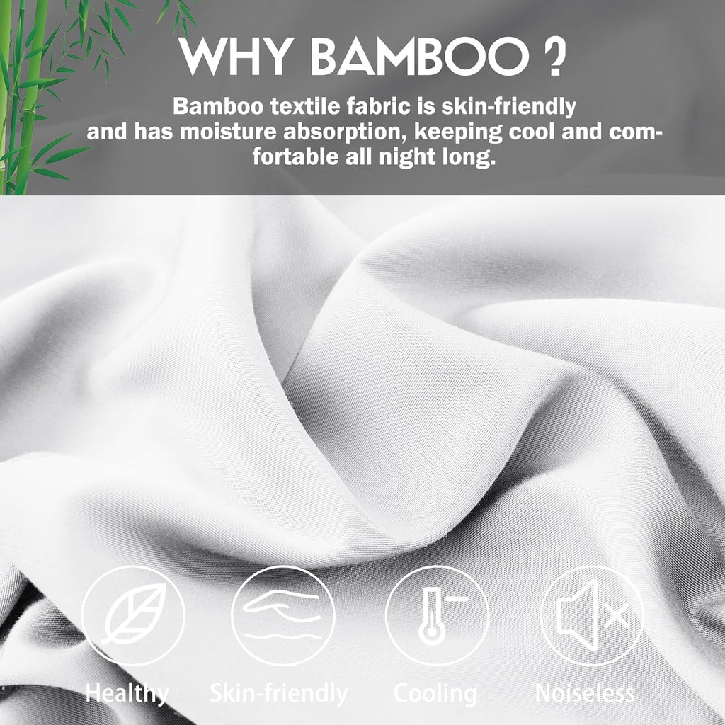 Curved Pillow Case King Size, Side Sleeper Pillow Cases Cover Cooling Rayon Derived from Bamboo with Zipper for hot Sleepers Hair and…