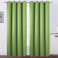 Lemomo Light Green Thermal Blackout Curtains/52 x 95 Inch/Set of 2 Panels Room Darkening Curtains for Bedroom 95 Inch Green