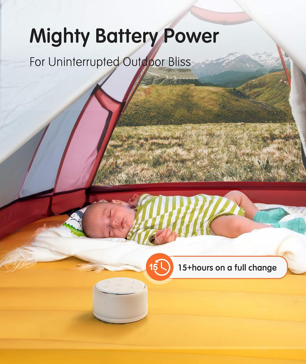FamiSym White Noise Sound Machine Baby for Sleeping with Night Light – 34 Soothing Sounds, Rechargeable White Noise Machine for Kids…
