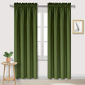Dwcn Blackout Curtains Room Darkening Thermal Insulated Bedroom Curtains Window Curtain Panels, 38 x 84 inches Long, Set of 2 Olive Green R…