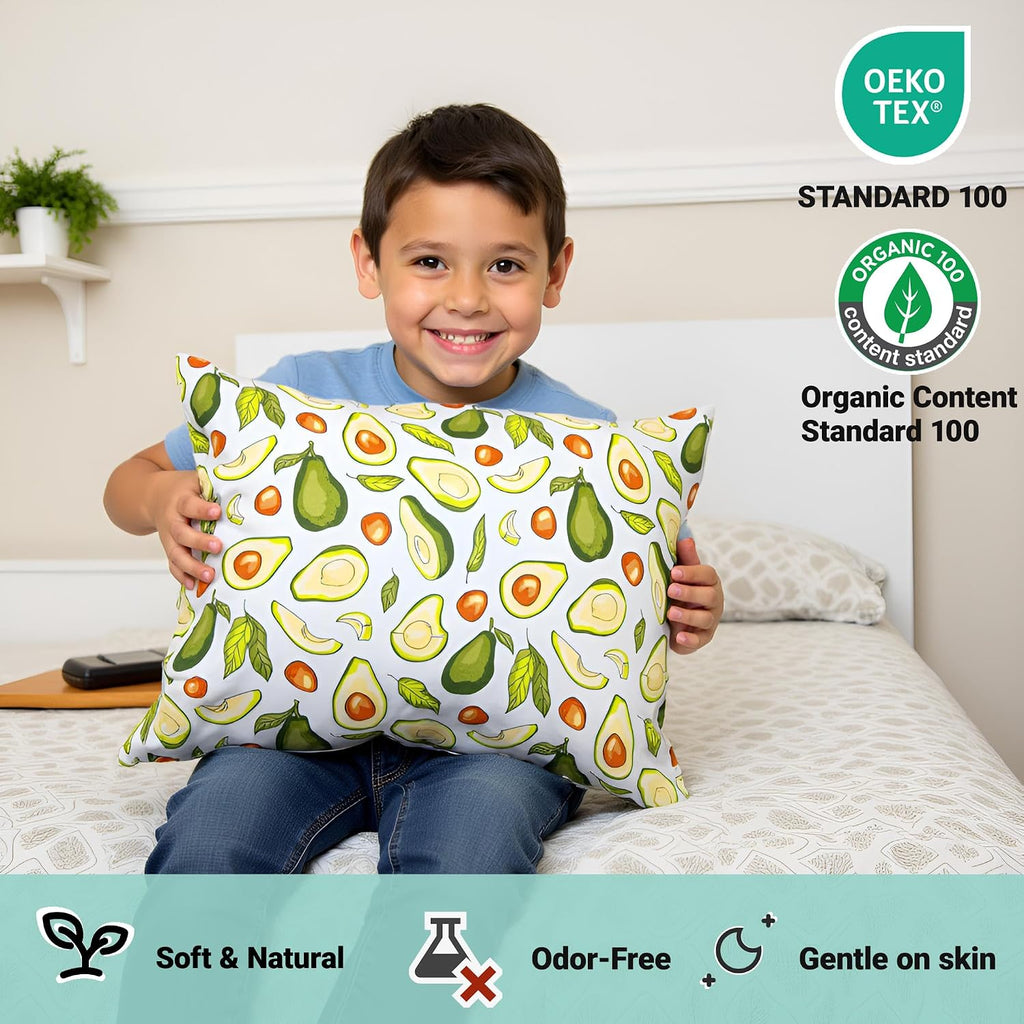 ZPECC-ABrandThatHasBeenFocusedOnBeddingFor20Years ZPECC Toddler Pillow with Pillowcase - 13x18 Organic Cotton Small Kids Pillow, Soft Breat…