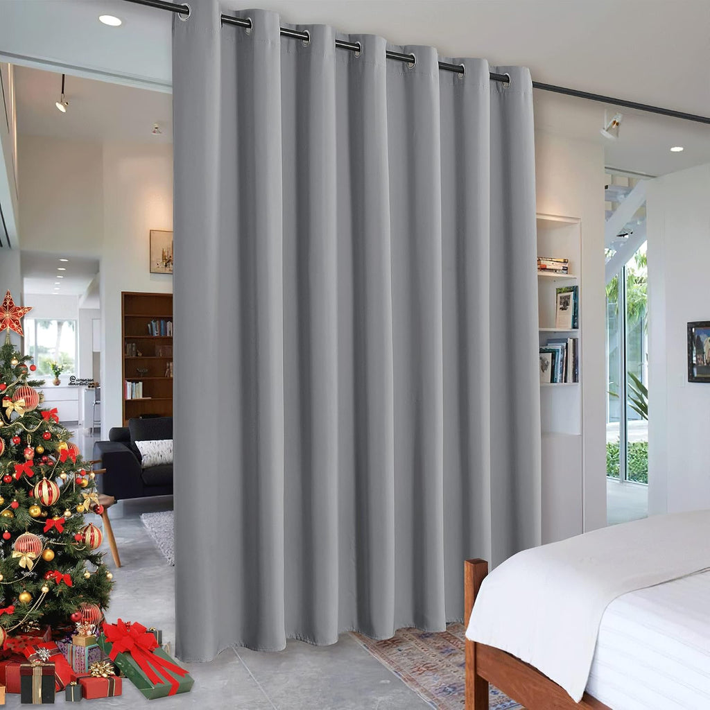 Rybhome RYB HOME Blackout Curtains Room Dividers, Total Privacy Wall Divider Screens Noise Reduce Partition Curtain for Living Room Bedroom…