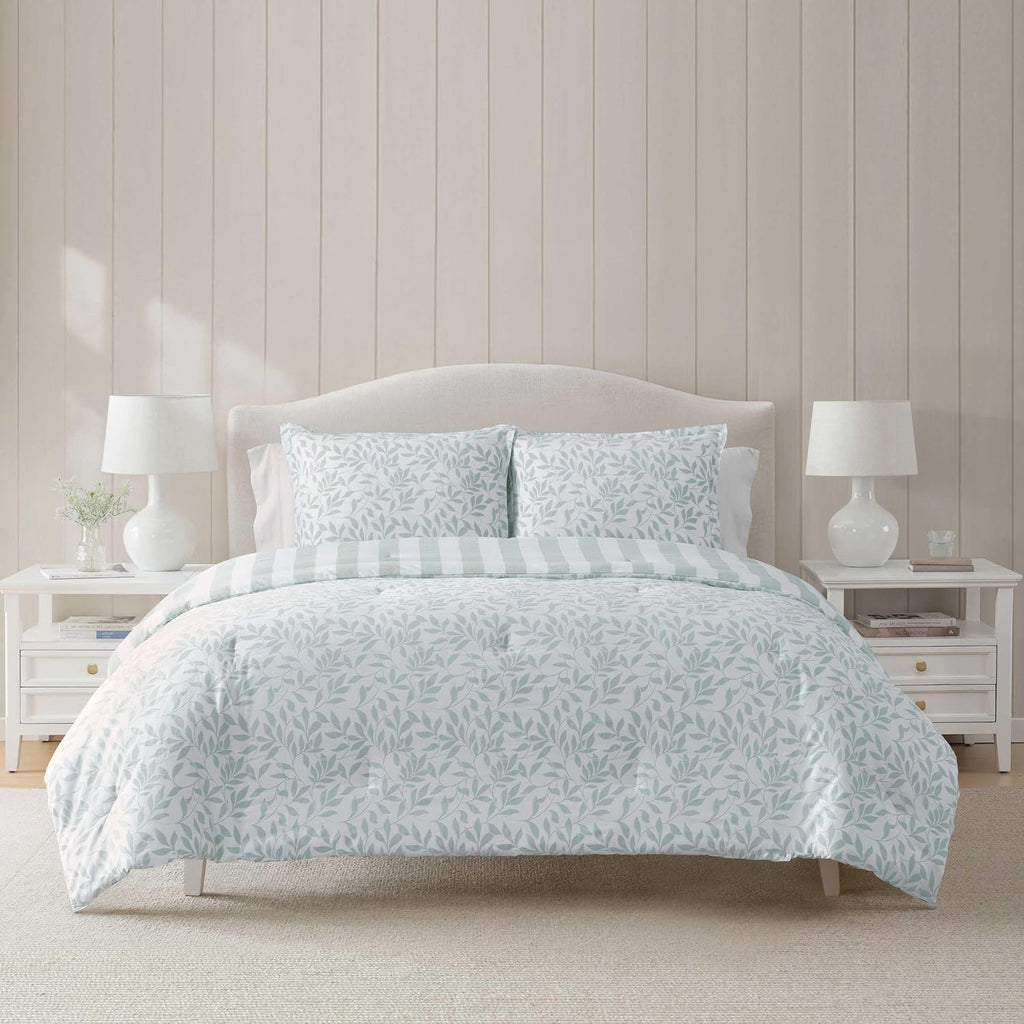 MarthaStewart Martha Stewart - Twin Duvet Cover Set, 100% Naturally Soft & Breathable Cotton Bedding, Lightweight for Year Round Comfort, 2…