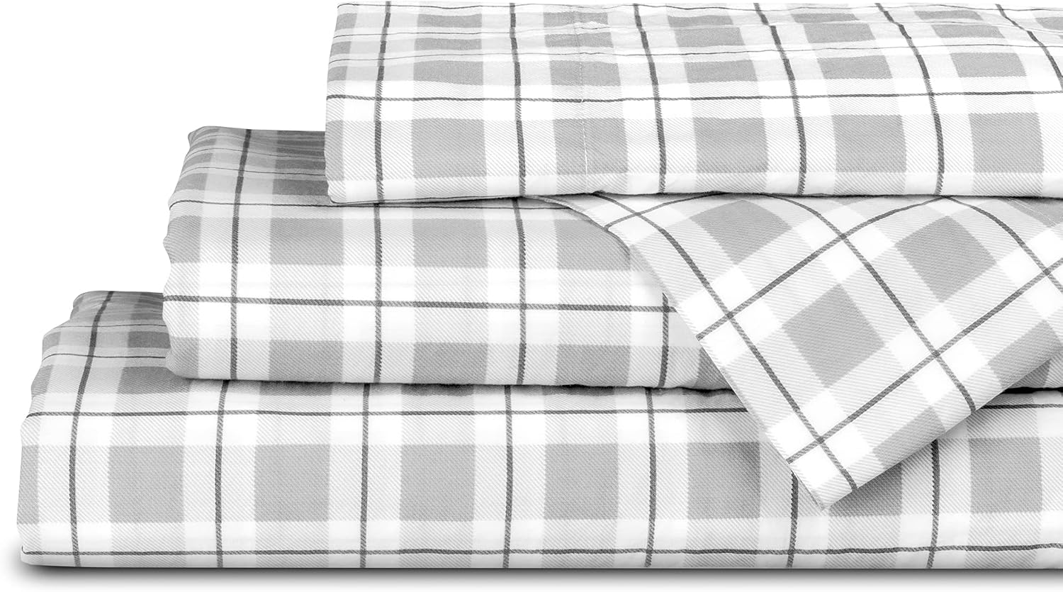 Linen Home Cotton Lyocell Blend Percale Sheet Set Full Size - 4 Piece Deep Pocket Bedding, Pre-Washed & Shrunk, Crisp Cooling Fabric…