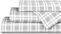 Linen Home Cotton Lyocell Blend Percale Sheet Set King Size - 4 Piece Deep Pocket Bedding, Pre-Washed & Shrunk, Crisp Cooling Fabric…