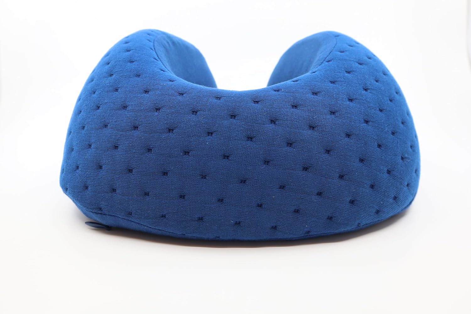 Be Relax Pure Travel Pillow Made of Organic Cotton, Reusable Heat Patch and Ergo Smart Flatback (Navy Blue)