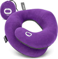 BCOZZY Travel Neck Pillow for Airplane– Patented Double Support for Head, Neck, and Chin. Best for Long Flights, Plane Sleeping, and Car…