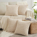 Fancy Homi 4 Packs Decorative Throw Pillow Covers for Living Room Couch Bed, Modern Farmhouse Boho Home Décor Accent Cushion Case, 24" x…