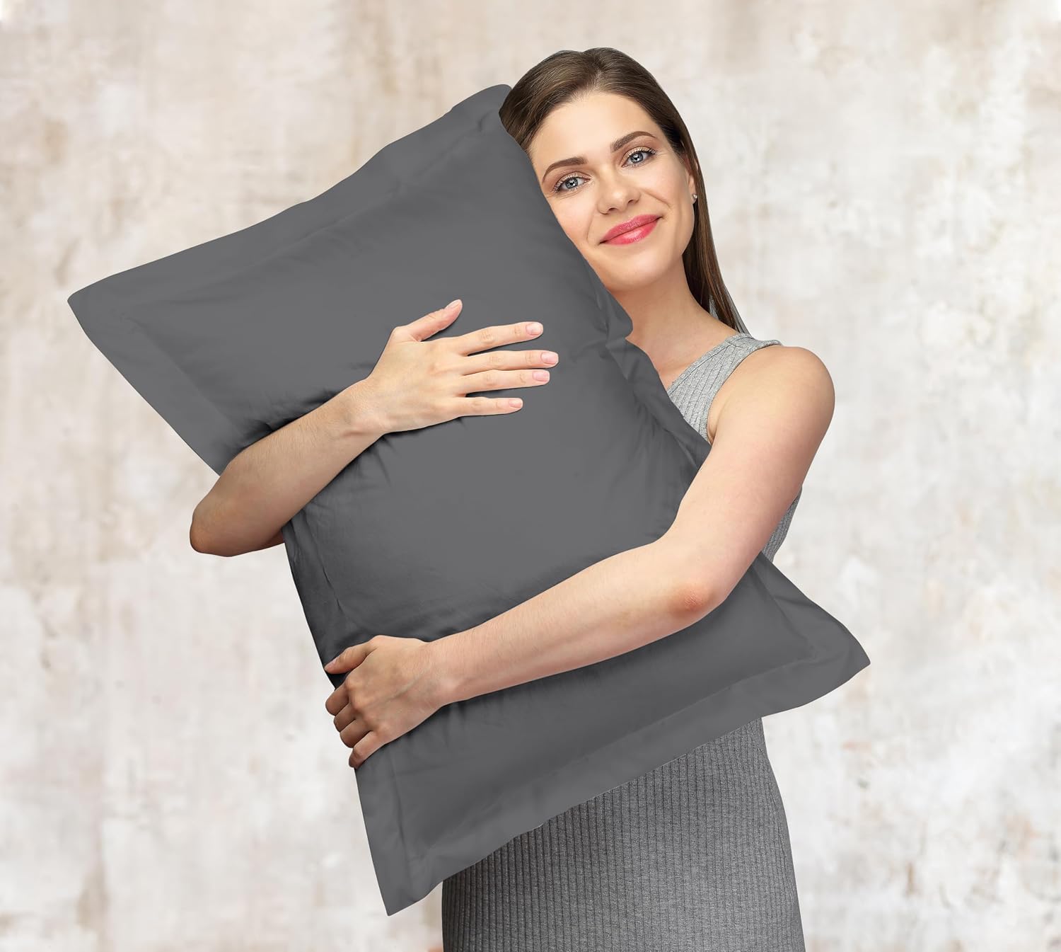 Royalelinens Royale Linens Pillow Shams 2 Pack Standard Size 20x26 Inch- Brushed 1800 Microfiber - Bed Pillow Shams, Wrinkle Resistant Supe…