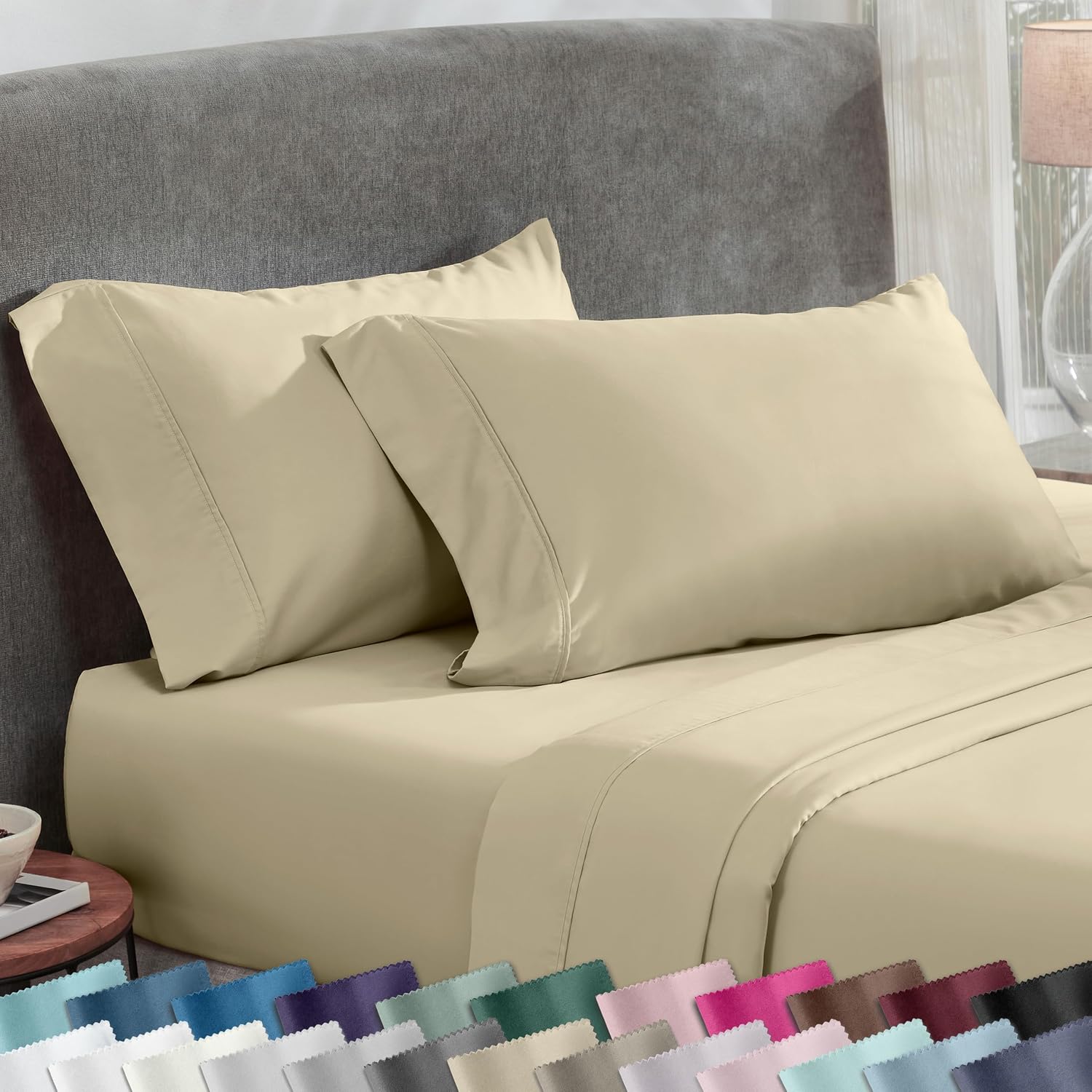 CaliforniaDesignDen California Design Den Cotton King Pillowcase Set - 400 Thread Count, 100% Cotton Pillowcases, Set of 2 Pillow Covers, S…