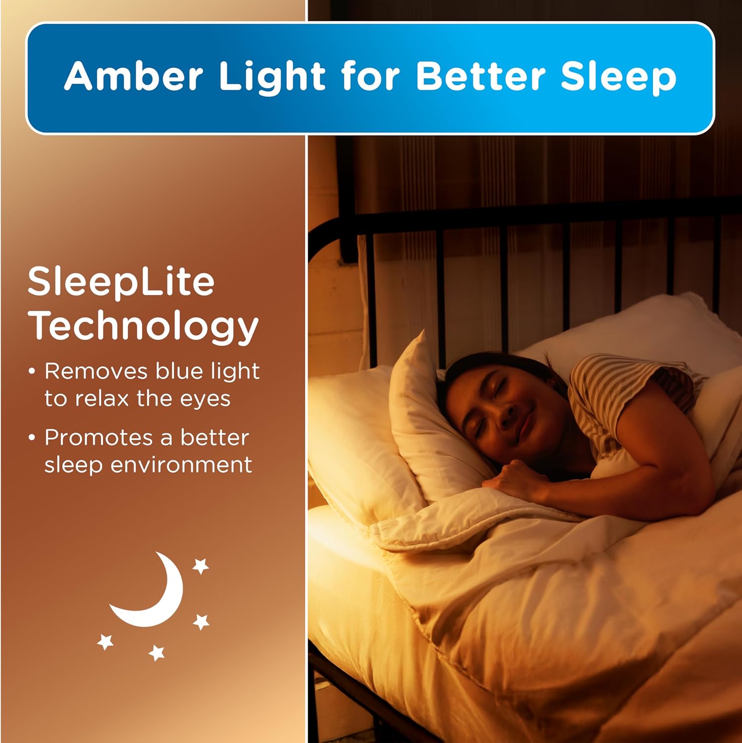 Enbrighten SleepLite LED Night Light Motion Sensor Nightlight Dusk to Dawn Amber Lights Ambient Lighting Room Decor for Bedroom Baby…