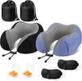 CloudBliss Travel Pillow Premium Memory Foam, Comfortable & Supportive Neck Pillow, Neck Pillows for Sleeping Travel, Airplane Pillow for…