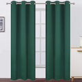 Lemomo Dark Green Thermal Blackout Curtains/38 x 84 Inch/Set of 2 Panels Room Darkening Curtains for Bedroom 84 Inch Green
