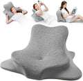 YRuiSofut Reading Pillow for Bed, Leaning, Lying and Prone, Ergonomic Memory Foam Bed Wedge Pillow for Headboard, Floor Cushions, Ch…