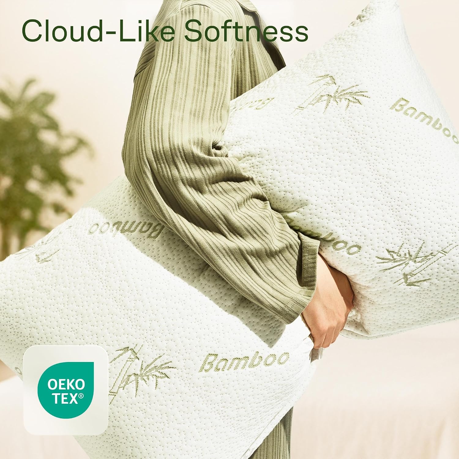 Cloud-Like Pillow Protectors with Zipper Standard Size - Breathable Cooling Pillow Covers for Hot Sleeprers - 100% Resistant to Stains…