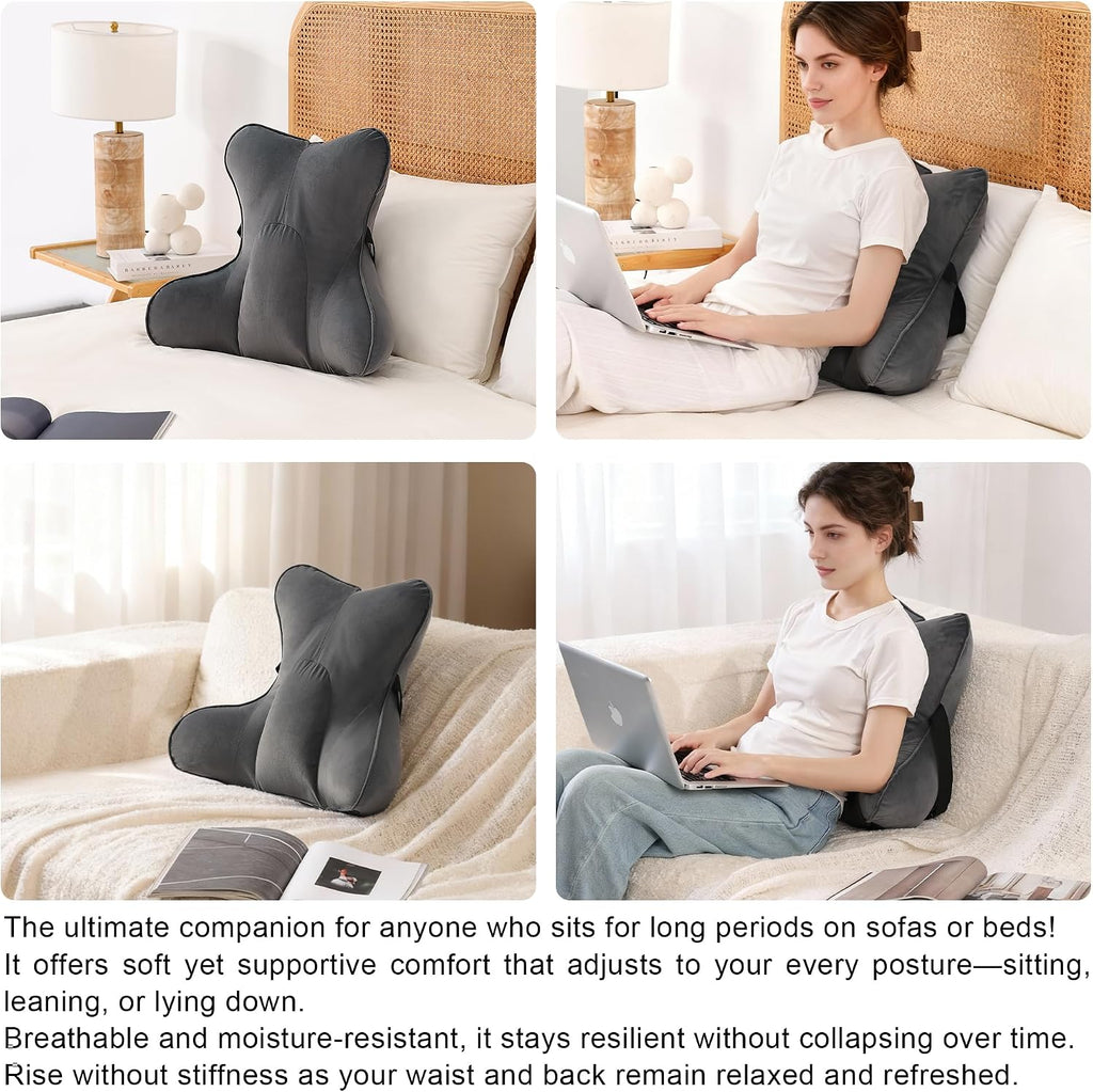 Lumbar Support Pillow (Pat. Pend) for Office Chair, Couch, Recliner & Car Seat, Ergonomic Back Support for Lower Back Comfort, with…