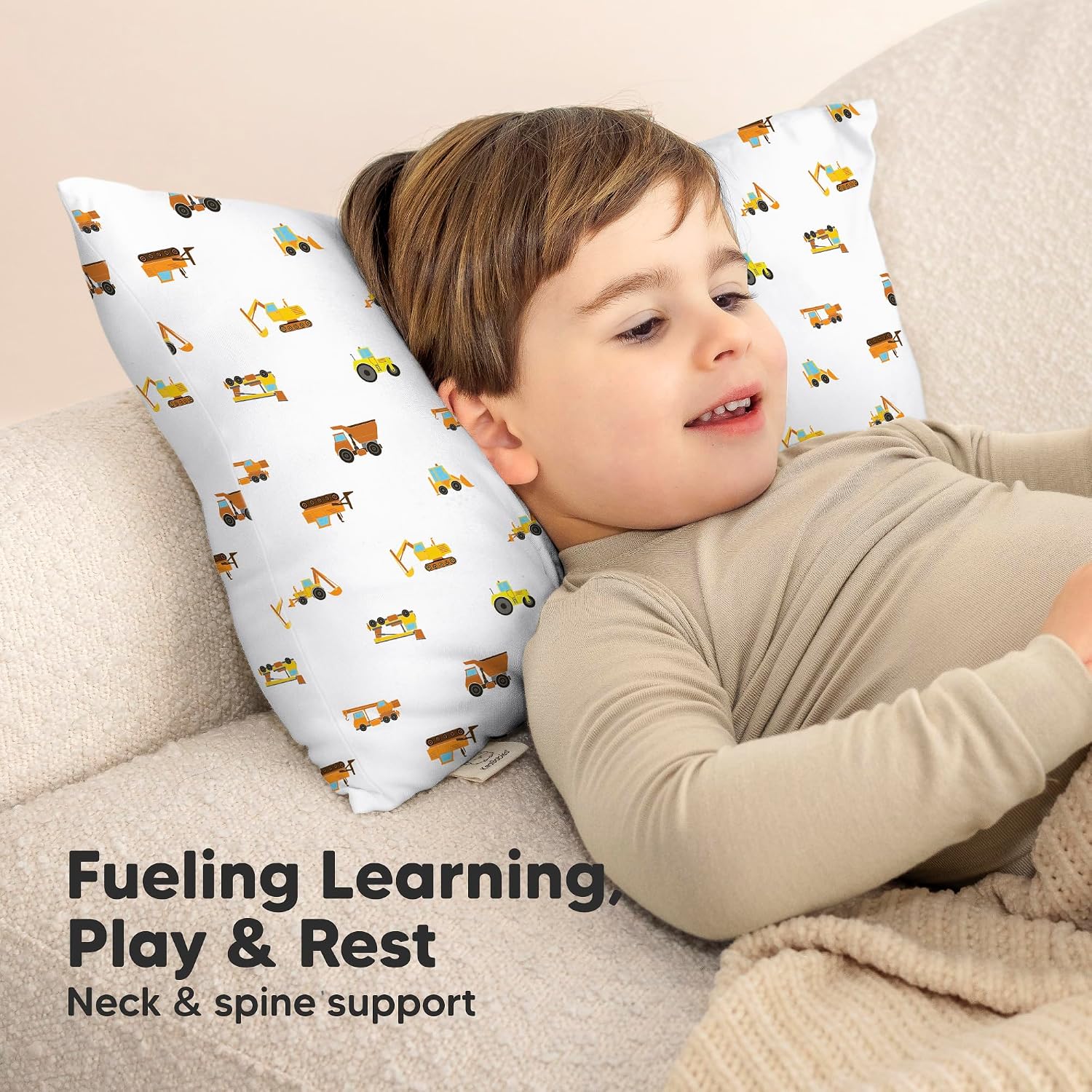 KeaBabies Toddler Pillow with Pillowcase - 13x18 My Little Cuddly Kids Travel Pillows for Sleeping, Nap, Viscose from Bamboo Nursery…