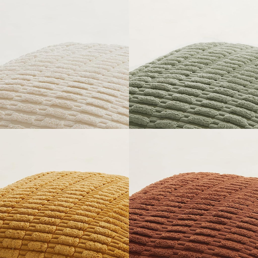 Fancy Homi 4 Packs Decorative Throw Pillow Covers for Living Room Couch Bed, Modern Farmhouse Boho Home Décor Accent Cushion Case, 26" x…