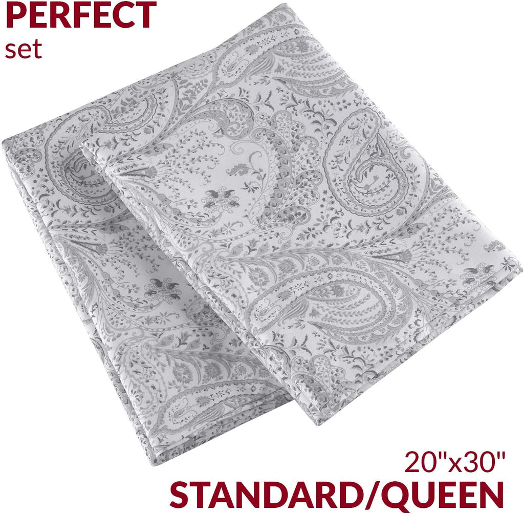Mellanni Pillow Cases - Luxury, Extra Soft, Cooling Pillow Covers - 2 PC Iconic Collection Pillowcases - Envelope Closure (Standard/Queen 2…