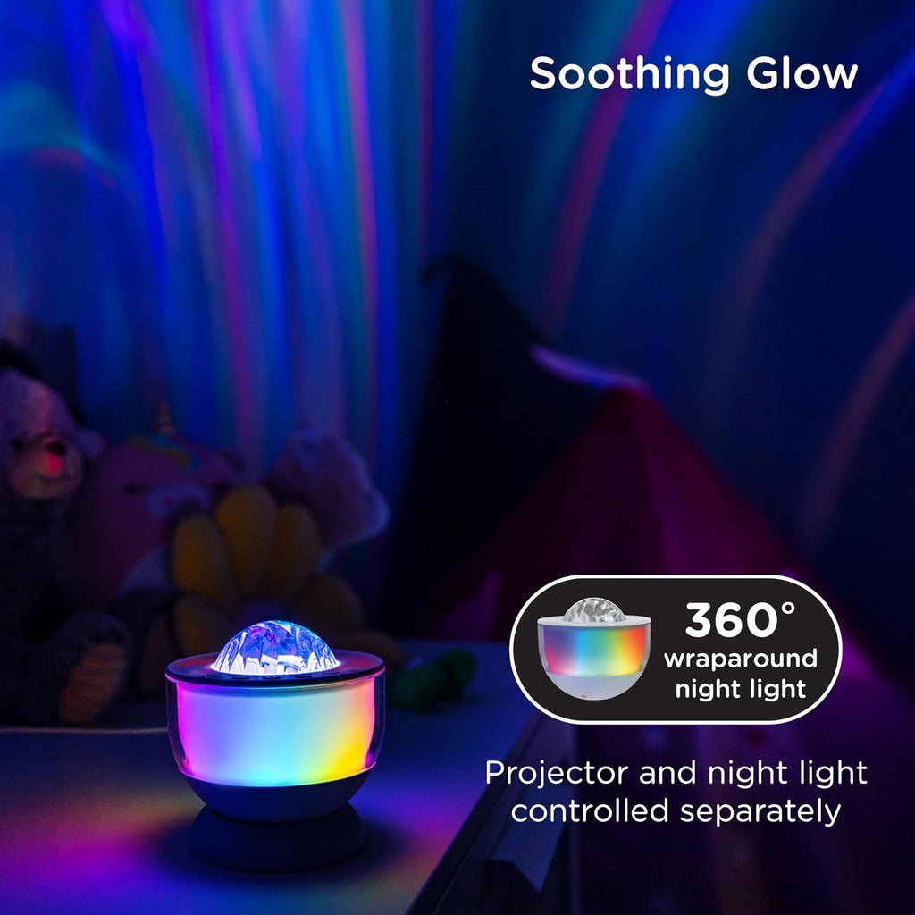 Enbrighten Galaxy Projector Night Light for Kids Room Decor LED Lights for Bedroom Ambient Lighting Nursery Game Room