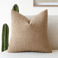 Foindtower Textured Boucle Throw Pillow Covers Accent Solid Pillow Cases Cozy Soft Decorative Couch Cushion Case for Chair Sofa Bedroom…