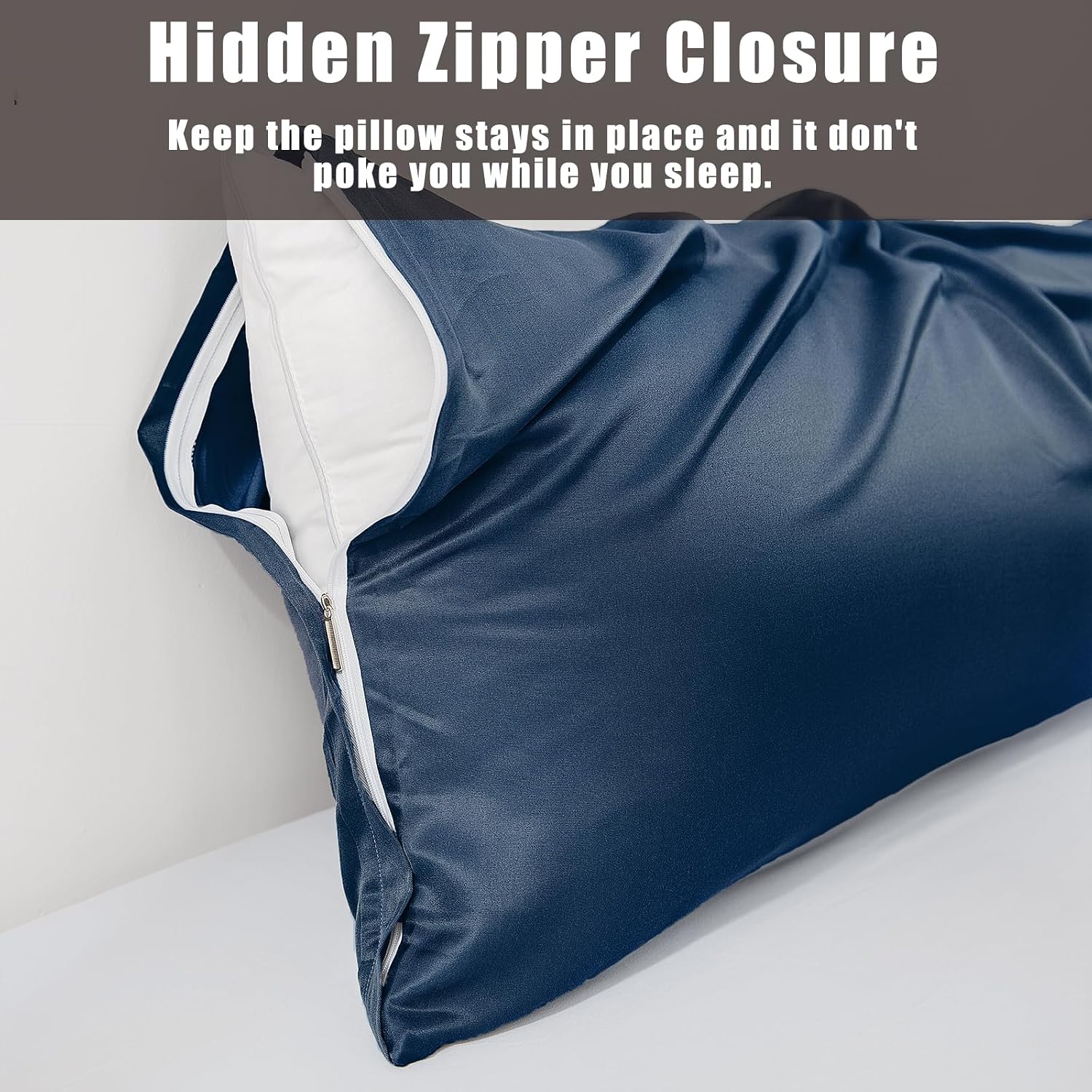 TELUS Body Cooling Pillow Cases Cover, Bamboo Rayon Pillowcases with Zipper Closure, Cool and Breathable Pillow Case for Hot Sleepers and…