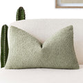 Foindtower Decorative Textured Boucle Throw Pillow Covers Accent Solid Lumbar Pillow Cases Neutral Soft Couch Cushion Case for Chair Sofa…