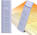 Gritin Book Light Rechargeable, Eye Caring 3-Color & 5-Brightness Clip on LED Reading Light for Books in Bed- Stepless Dimming, Long…