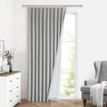 VisionHome Vision Home Light Gray Pinch Pleated Full Blackout Curtains Linen Blended 60" Wide Thermal Insulated Window Panels 95 inch for B…