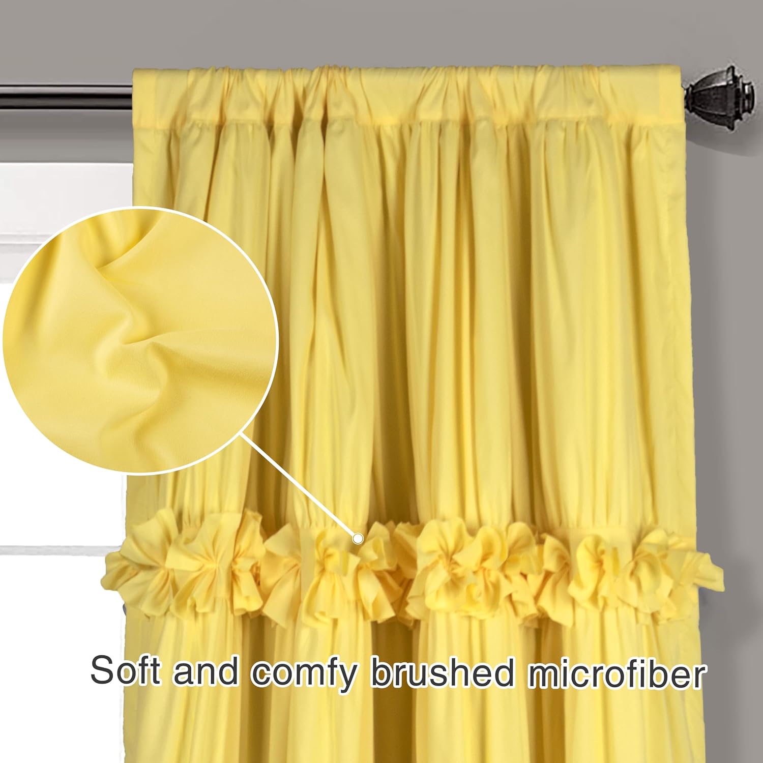 Homechoice Decor Thermal Insulated Blackout Window Curtains, 54" W x 84" L x 2 Panels, Boho Ruched Window Treatments with 3 Rows of…