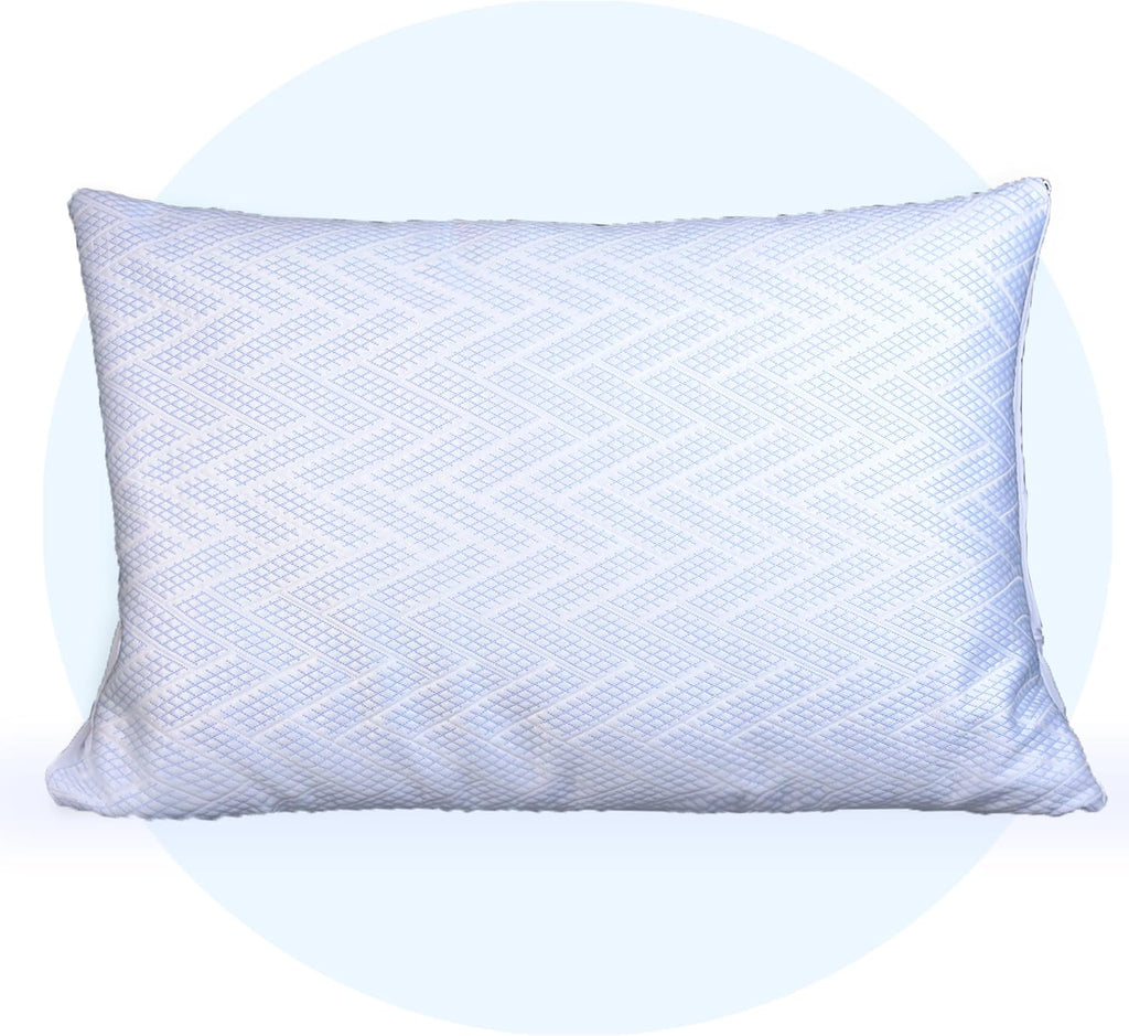 Safe and Sound Cooling Waterproof Pillow Protectors (20×36'') - Breathable Cool Zipped Pillow Cover - PE + Polyester for Summer, Oeko-TEX…