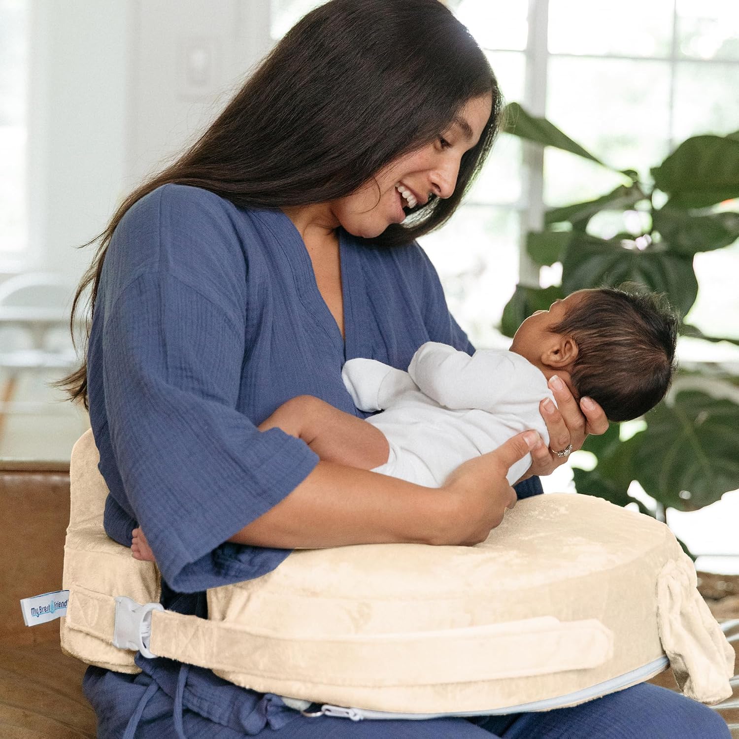 My Brest Friend Super Deluxe Nursing Pillow - Enhanced Comfort & Ergonomic Breastfeeding Pillow for Ultimate Support For Mom & Baby…