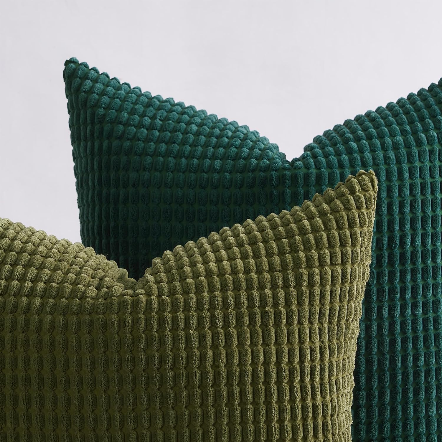 Topfinel Throw Pillows Covers for Couch Living Room Decor-Green Christmas Holiday 4 Pack Toss Cushion Case-Vintage Fluffy Large Bedroom Sha…